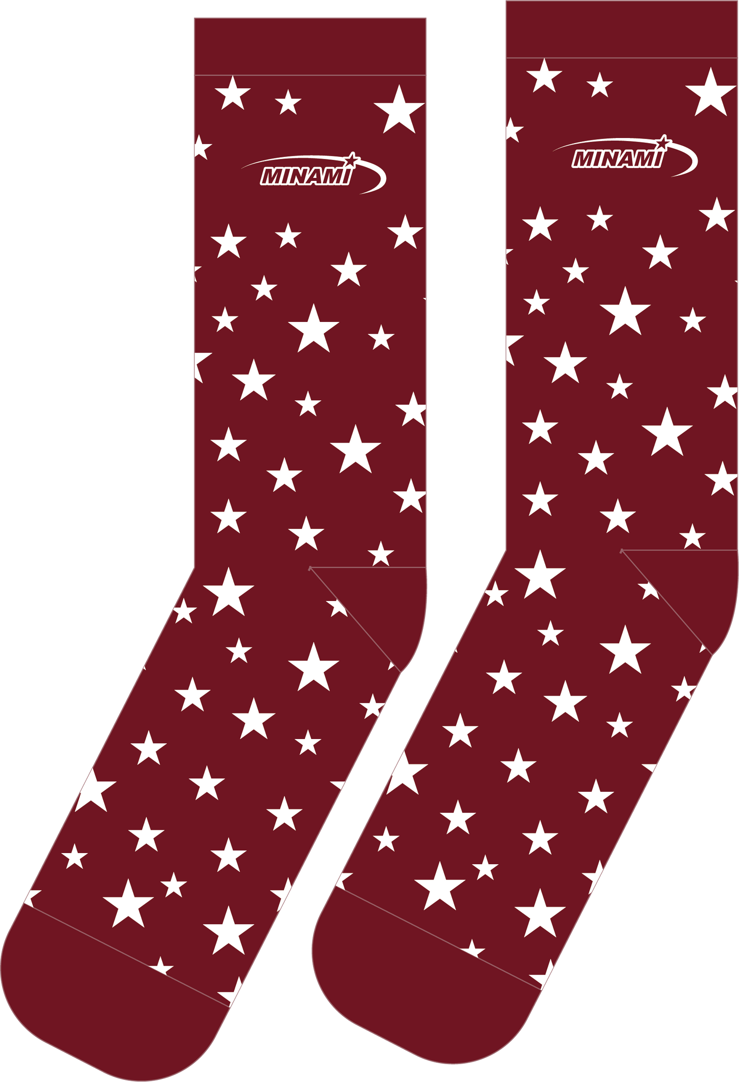 373 Star Syndrome Socks 2 Pairs Set (BLUE & RED)