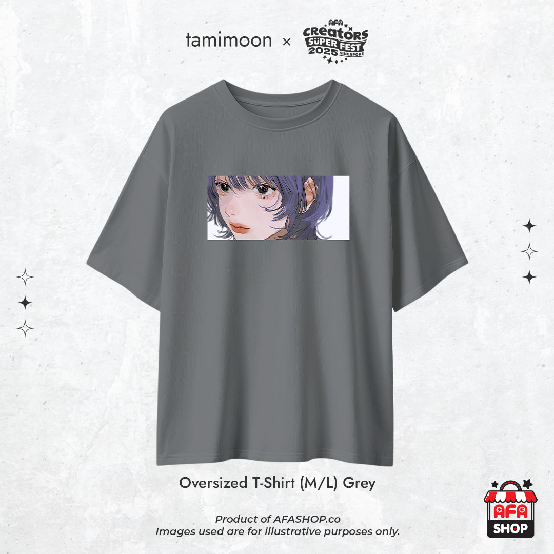 tamimoon - Oversized Fashion Tee (Grey)