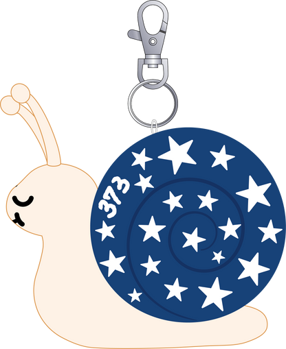 373 Lucky Star Snail Plush keychain