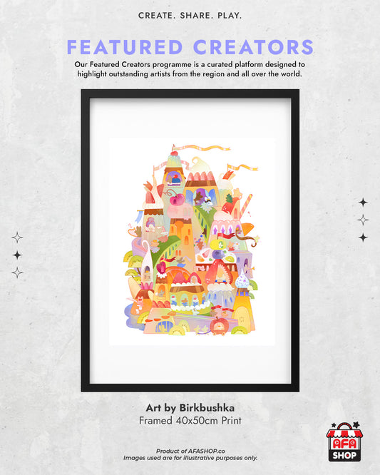 Framed 40x50cm Print (Art by Birkbushka)