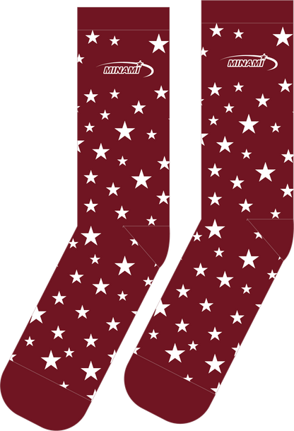 373 Star Syndrome Socks 2 Pairs Set (BLUE & RED)