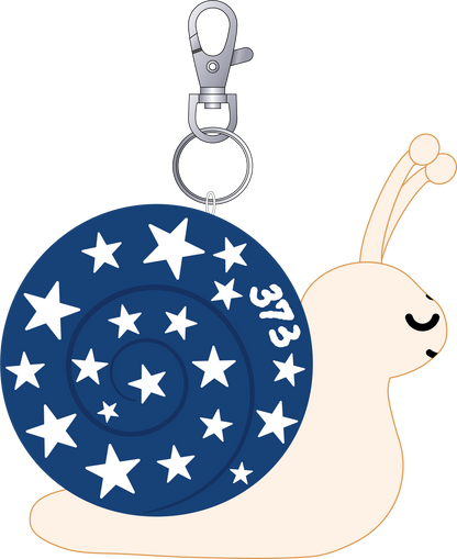 373 Lucky Star Snail Plush keychain