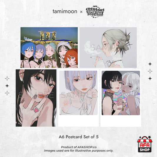 tamimoon - A6 Postcard Set of 5