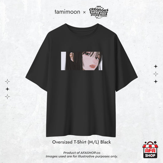 tamimoon - Oversized Fashion Tee (Black)