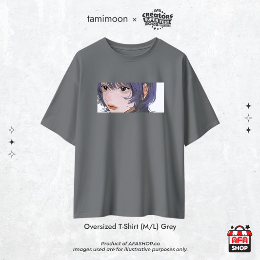 tamimoon - Oversized Fashion Tee (Grey)