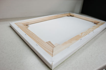 Canvas Pre-Stretched mounted on Wooden Framed