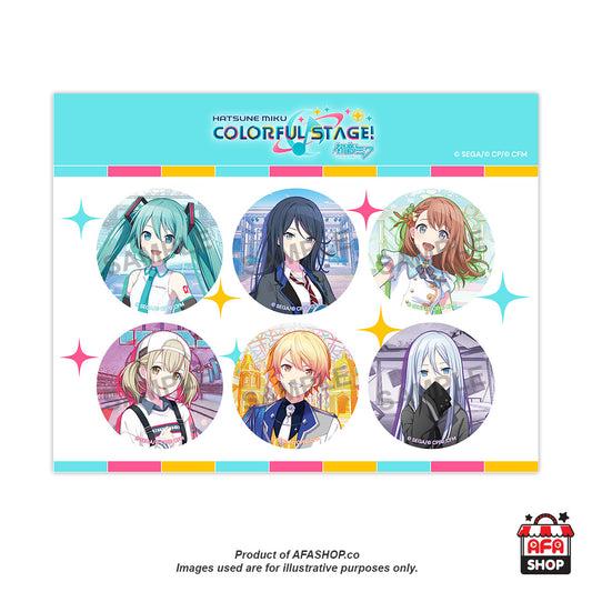HATSUNE MIKU: COLORFUL STAGE! Anniversary Can Badge Set